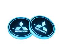 QWTYAFDD 2 Piece Car Cup Holder Coaster, for Mitsubishi Outlander EX PHEV Vehicle Insert Coaster Non slip Holders Interior Accessories