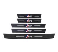 QWTYAFDD 5 Pieces Car Sill Protector Strip,for Peugeot 208 Carbon Fiber Car Door Bumper Sill Protector Wear Pedal Anti Scratch Protection
