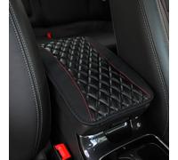 QWTYAFDD Car Armrest Cover,for Ford Focus ST-Line MK4 2019-2023 Car Center Console Cover Car Arm Rest Seat Storage Box Mat Universal Waterproof Interior Protection,A Black
