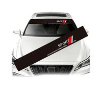 QWTYAFDD Car front windshield stickers, for Hyundai Ioniq 5 (2021-2025) windshield visor strips, sunshade window banner personalized decal stickers