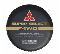 QWTYAFDD Car Spare Tire Covers, For Mitsubishi Eclipse Cross PHEV 2021 2022 2023 2024 Spare Wheel Cover Car Spare Wheel Protector, Waterproof Dustproof Elastic Wheel Cover,B 15in