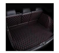 QWTYAFDD Car Trunk Protector Mat, for MG HS Trophy 2024 Boot Liner Mats Anti-Scratch Anti-Slip Waterproof Protector Pad Car Accessories,C Black red