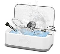 QWUE 800ml Ultrasonic Jewellery Cleaner,One-Touch with 5 Digital Timer-49 kHz Ultrasonic Retainer Cleaner,for 360°Deep Cleaning,Suitable for Cleaning Glasses,Jewellery,Dentures,Aligners