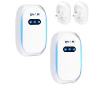 QWUE Air Purifier for Bedroom Home, 2PCS Mini Ionic Air Purifier Plug in UK, for Smokers,Pet, Toilets, Living Rooms, Bathrooms, Office, Garage,Instantly Cleans,Quiet Odour Remover,Filter-Free Purifier