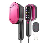 QWUE Travel Steamer for Clothes,Portable 2 In 1 Travel Steamer Iron,18S Fast Heat-up 1200W Portable Steamerm,90° Rotatable Handle,5 Modes,LED Display,15 Minutes of Continuous Steam for Travel and Home