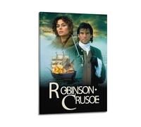 QWUQEYERUWEY Robinson Crusoe Posters Stylish Print Poster Aesthetic Wall Art Decor Vintage Canvas Decorative Painting Poster Living Room Bed Room Derector 12x18inch(30x45cm) Frame-style