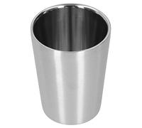 QWUUYEC 304 Stainless Steel Water Cup - Double Layer Design with Smooth Round Mouth for Home and Restaurant Use Durable and Easy to Clean Reusable Toxin - Drinkw
