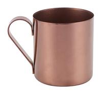 QWUUYEC 400ml Cocktail Mug, 304 Stainless Steel Beer Coffee Water Drinking Cup, Silver - Durable, Ergonomic Handle, Multipurpose Drinkware (Pink Gold)