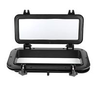 QWUUYEC 4mm Tempered Glass Rectangular Porthole Window, 400x200mm, Ultraviolet Resistant, Boat Yacht Portlight - Durable Construction, Easy Installation, Water Tight Seal for Marine Use