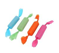 QWUUYEC 4pcs Sticks Parrot Toys, Interactive Candy Shape Bird Chew Toys for Parakeets Cockatiels Parrotlets - Hand Crafted, Natural Material, Mental and Physical Stimulation