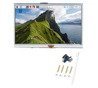 QWUUYEC 5 Inch LCD Screen, HDMI Display with 4 Wire Resistive Touch for 3b 4B - High Definition, Easy Installation, Portable Mini Monitor