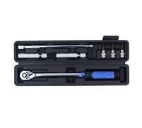 QWUUYEC 7Pcs Torsion Wrench 3/8 Inch Drive Click Torsion Wrench with 14mm 16mm Spark Plug Socket - High Accuracy Chrome Vanadium Steel, Durable Maintenance Tool Set