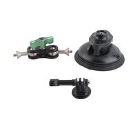 QWUUYEC Action Camera Suction Cup Mount - Super Large 10cm Suction Cup, Stable High - Speed Adhesion, Compatible with OSMO Hero 11, Multi - Surface Use, Adjustable 360°, Alu