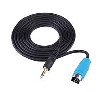 QWUUYEC Audio AUX Input Cable Fullspeed, Mini Jack Adapter for Alpine CDA IVA - Fast Data Transmission, Easy System Build, Compatible with Portable MP3 and Cell Phone