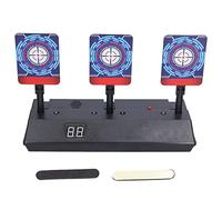 QWUUYEC Automatic Reset Target - LED Scoring & Flash Sound for Fun Family Games Practice Toy with Three Bounce Panels for Kids and Adults