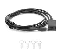 QWUUYEC Auxiliary Cable Adapter Car Audio, Bluetooth - Enabled Cable with 4 Removal Radio Pins for Focus 6000 CD - Stable Music Streaming, Easy Plug and Play, Compatible with Models