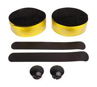 QWUUYEC Bicycle Handlebar Tape - Non Slip Grip, Shock Absorbing EVA Material, Easy Glue Installation with End Plugs, Comfortable Long Ride Support, Black Set (type 2)