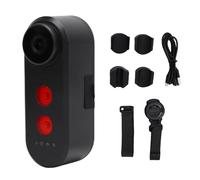 QWUUYEC Bike Camera with Tail Light 4K Rear View Waterproof for Mountain Electric Bikes, 140° Wide Angle, 10 - Hour Battery Life - Real - Time Mobile App Viewing, Loop Recording, Safety (64G)