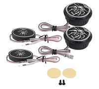 QWUUYEC Car Tweeter Speaker, 2Pcs Spider Pattern Loud Audio Tweeter Loudspeaker, 150W Power, Black and Silver - High Sensitivity, Clear Sound, Universal 12V DC Fit