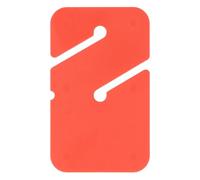 QWUUYEC Diving Line Marker Rectangle, ABS Material, White Compact Design - Easy Visibility, Lightweight for Safe Cave and Wreck Diving (Orange)