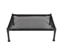 QWUUYEC Elevated Dog Bed Metal Frame, Breathable Mesh Raised Pet Bed 76x67x19cm - All Season Comfort, Durable Steel Construction, Indoor Outdoor Use (S)