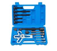 QWUUYEC Harmonic Balancer Puller Kit, 14PCS Carbon Steel Steering Wheel Pulling Set, High Strength and Reusable - Tough Construction, Versatile Use for 2 or 3 Hole Applications