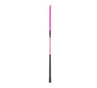 QWUUYEC Horse Whip Leather Riding Crop 65cm with Anti Slip Silicone Handle - Durable Toughness, Comfortable Grip, Ideal for Equestrian Sports (Pink)
