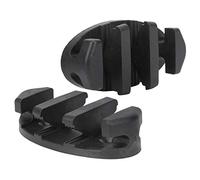 QWUUYEC Kayak Inflatable Boat Zigzag Cleat 1Pair, Antislip, High - Durability ABS Plastic - Stable Fixing, Lightweight Design, Ideal for Sea Fishing and Small B
