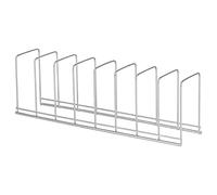 QWUUYEC Kitchen Organizer Rack, Iron Dish Drying Rack, 9 Rails 8 Storage Spaces - Durable Construction, Space Saving Design for Small Kitchens and RVs