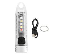 QWUUYEC LED Keychain Flashlight - 400LM High Brightness, Multi - Color Light Modes, USB Type C Rechargeable, IPX6 for Outdoor and Everyday Carry (Type 2)