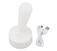 QWUUYEC LED Toggle Night Light Silicone USB Rechargeable Wire Free Wall Lamp, Warm Light Bedside Ornament for Home Bedroom - Easy Toggle Control, Durable ABS Silicone, Portable and