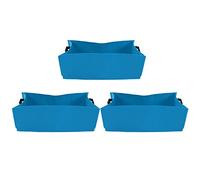 QWUUYEC Non Woven Vegetable Planting Grow Bags 3PCS, Garden Planter Bed with Handle, Rose Red 60x30x20cm - Thickened Fabric for Root Control, Durable and Portable for Patio and Small (60 * 30 * 20)