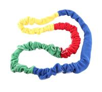 QWUUYEC Outdoor Colourful Elastic Tension Rope, Children Training Equipment, 1PCS - Durable Plush and Rubber Tube, Sensory Integration, Kindergarten Use