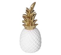 QWUUYEC Resin Artificial Pineapple Decoration, Household Decorative Pineapple, White Gold Medium - Material, Unique Design, Versatile Desk Decor (BS942-2 Platinum Medium)