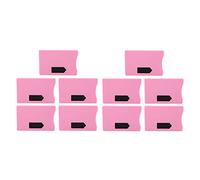QWUUYEC RFID Blocking Card Holder, Ultra Thin Identity Card Protector, 10PCS Yellow - Theft Protection, Easy Access Design, Perfect for Men and Women (Pink)