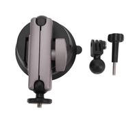 QWUUYEC Suction Cup Camera Car Mount, Aluminum Dual Ball Head, 9cm Diameter for POCKET 3 and Action Cameras - Adjustable 360 Degree Rotation, Stable Reusable Design, Ideal for Vlogging