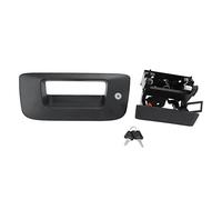 QWUUYEC Tailgate Handle Bezel Lock Kit Black, ABS Replacement for 1500 2500 3500, Secure Lock Upgrade - Durable Material, Easy Installation, Truck Tailgate Protection