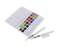 QWUUYEC Watercolor Paint Set Home Outdoor Bright Color Pearlescent Watercolor Pigment with Box (type 1)