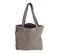 QWUUYEC Yoga Mat Carrier Tote Bag, Canvas 2 Layer Shoulder Bag with Zipper - Durable Storage, Multiple Uses, Ideal for Yoga and Daily Carry (Gray)
