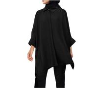QWUVEDS Muslim Abaya Casual Shirts with Long Sleeves Buttons for Women, Dubai Outfits Blouse, Short Sleeve Women's Summer Bodycon Short, black, XL