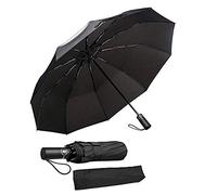 QWUVEDS Premium Windproof Umbrella Elegant & Simple Compact for Travel Heavy Duty & Foldable Umbrella Large Storm Proof Transparent (Multicoloured, One Size)