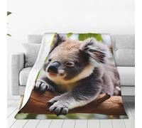 Qwvbn A little koala Prints Multi-Size Super Soft Blanket 40"x30" Fluffy Soft Warm And Comfortable Suitable For Living Room Bedroom And Travel