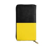 Qwvbn Baden-Württemberg Flag Prints Leather Long Clutch Wallet for Storing Cash Checks, and Mobile Phones Suitable for Both Men and Women.