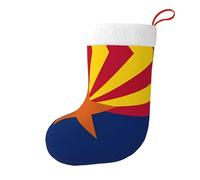 Qwvbn Christmas decoration stockings Arizona Flag Prints holiday accessories soft touch for holiday parties Christmas tree fireplace