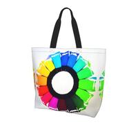 Qwvbn Colored crayon circles Prints Women'S Single-Shoulder Shopping Bag Spacious Stylish Design Perfect For Daily Commutes And Shopping.