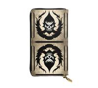 Qwvbn Devil Satan Prints Leather Long Clutch Wallet for Storing Cash Checks, and Mobile Phones Suitable for Both Men and Women.