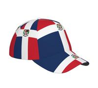 Qwvbn Dominican Republic Fashionable Baseball Cap with Adjustable Design, Suitable for Running, Exercise, and Outdoor Sports. Black