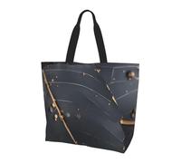Qwvbn Enchanted Plant Leaves Prints Women'S Single-Shoulder Shopping Bag Spacious Stylish Design Perfect For Daily Commutes And Shopping.