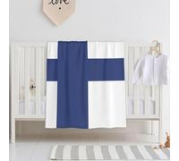 Qwvbn Finnish flag Ultra-soft baby blanket Soft, breathable, and free of harmful substances, this blanket is perfect for babies.