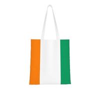 Qwvbn Flag Of Cote D'Ivoire Canvas Tote Bags Are Reusable And Suitable For Shopping, Going To School, Going To Work, Etc.
